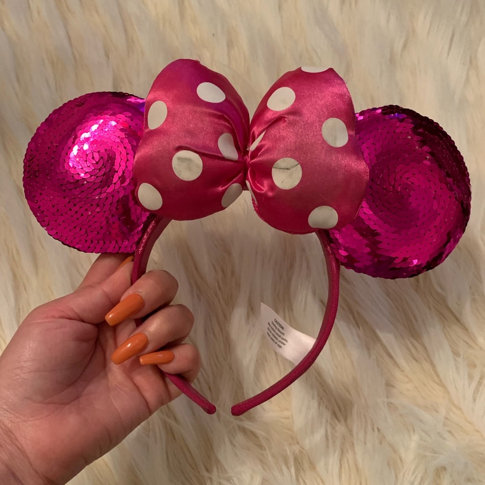 Pink Sequin Disney Ears